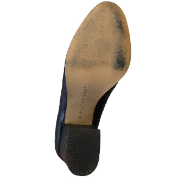 Size 9 Rebecca Minkoff Sierra Black Leather Silver Stud Accent Pull-On Booties - Picture 9 of 10